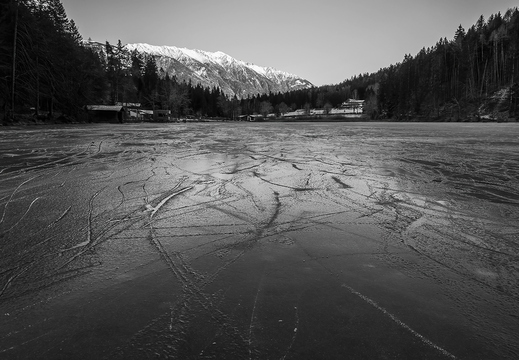 Vereister Tristacher See