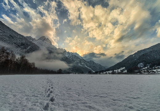 Wintertraum in Osttirol, Blick Pustertal