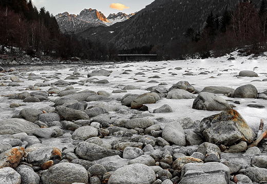 Steinernes Flussbett in Osttirol
