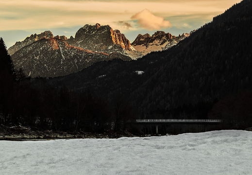 Abendrot über den Lienzer Dolomiten